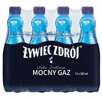 Woda Żywiec Zdrój Mocny Gaz 500ml 12szt