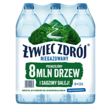Woda Żywiec Zdrój NIEgazowana 1,5L 6szt KAUCJA