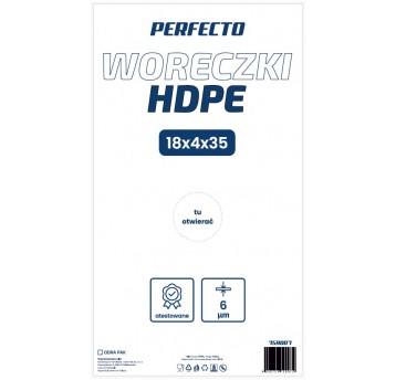 Woreczki foliowe HDPE 18/4/35 ODRA /10 kurczakowe