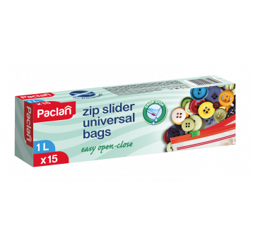 Woreczki suwak szczelne ZIP PACLAN 1L 15szt /20