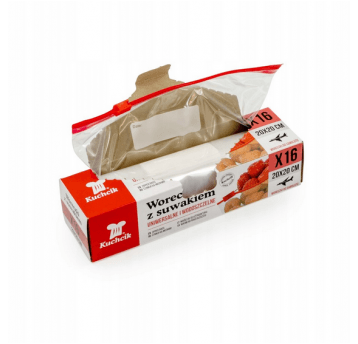 Woreczki uniwer mrożonki suwak KUCHCIK 1,5L 16szt
