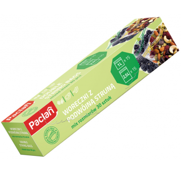 Woreczki z podwójna struną MIX 1L i 2,5L 30szt /18