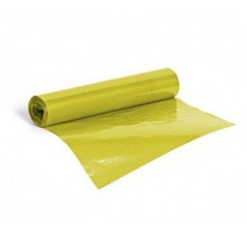 Worki na śmieci 120L LDPE ŻÓŁTE 25szt