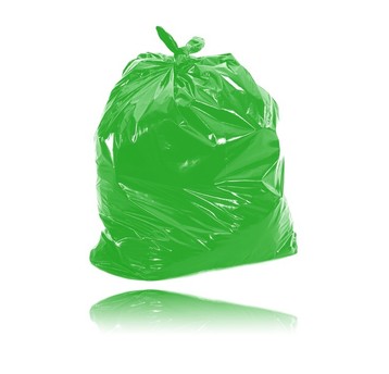 Worki na śmieci 60L ZIELONE LD '50'/10