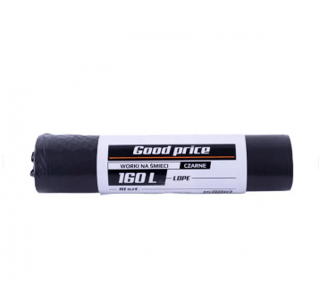 Worki śmieci GOOD PRICE czarne 160L 10szt /24
