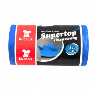 Worki śmieci KUCHCIK Supertop 35L 30szt niebieskie