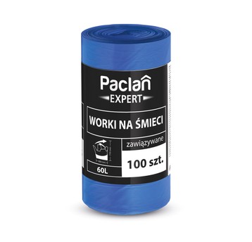 Worki śmieci m-top EXPERT niebiesk 60L 100szt /12