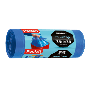 Worki śmieci m-top STRONG niebieskie 35L 36szt /42