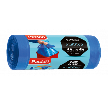 Worki śmieci m-top STRONG niebieskie 35L 36szt /42