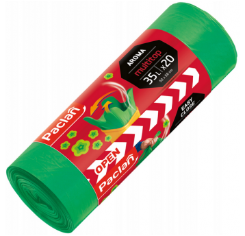 Worki śmieci M-TOP zapach ZIELONE 35L 20szt /20