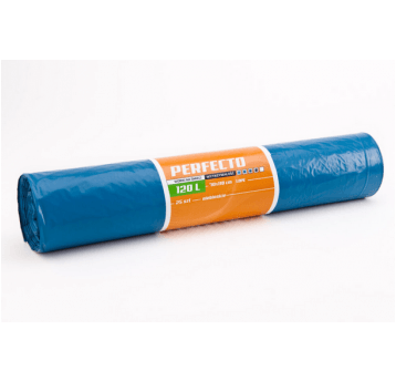 Worki śmieci PERFECTO LD niebieskie 120L 25szt /12