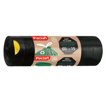 Worki śmieci taśma ECO LINE PACLAN 60L 15szt /24