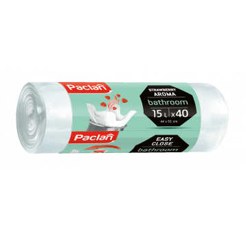 Worki śmieci zapach BATHROOM białe 15L 40szt /40