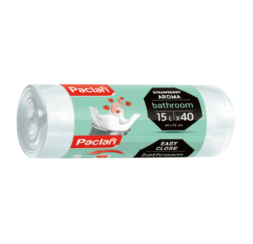 Worki śmieci zapach BATHROOM białe 15L 40szt /40