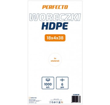 Worki spożywcze HDPE 18/4/38 ODRA/Perfecto 1000szt