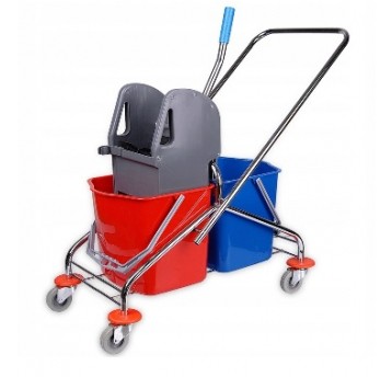 Wózek dwuwiadrowy 2x23L z prasą