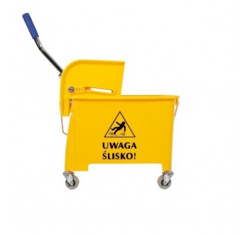 Wózek jednowiadrowy z prasą 20L ŻÓŁTY