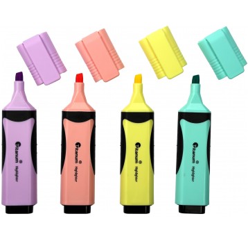 Zakreślacz 4 kolory Titanum 1-5mm PASTEL