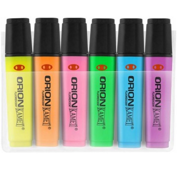 Zakreślacz Orion Neon 6 kolorów mix