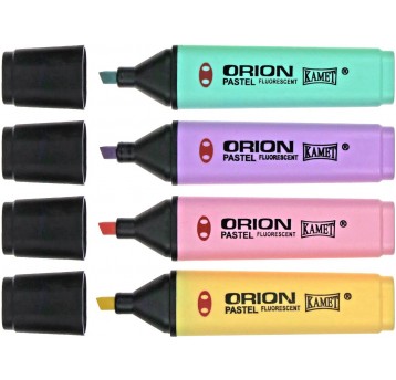 Zakreślacz Orion pastel 4 kolorów