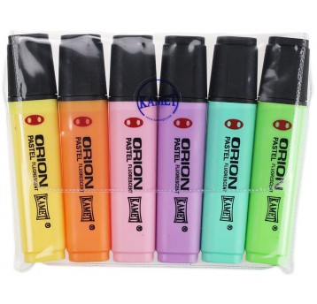 Zakreślacz ORION pastel 6 kolorów