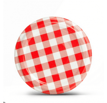 ZAKRĘTKA słoik 82mm 4zacz KRATKA CZER 10szt /70