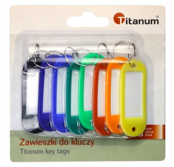 Zawieszka do kluczy Titanum 8szt blister