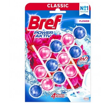 Zawieszka wc kulki BREF POWER ACTIV 3x50g FLOWER