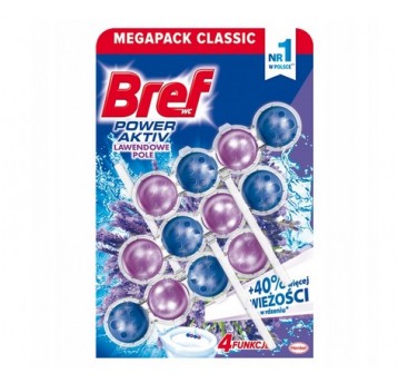 Zawieszka wc kulki BREF POWER ACTIV 3x50g LAWENDA