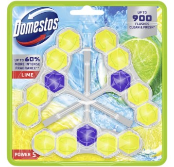 Zawieszka wc kulki DOMESTOS Power5 3x50g LIME