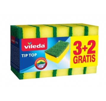 Zmywak gąbczasty VILEDA TIPTOP 5szt /1op /24