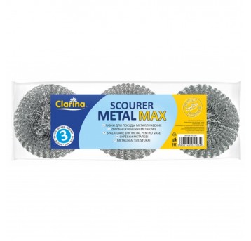 Zmywak metalowy CLARINA MAX 3szt