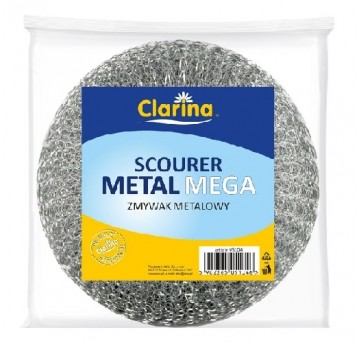 Zmywak metalowy CLARINA MEGA 90g 1szt /100