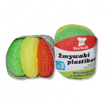 Zmywak plastikowy KUCHCIK 3szt