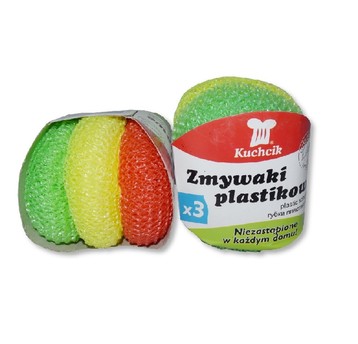Zmywak plastikowy KUCHCIK 3szt