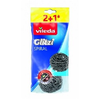 Zmywak stalowy VILEDA GLITZI SPIRAL 3szt/1op /20